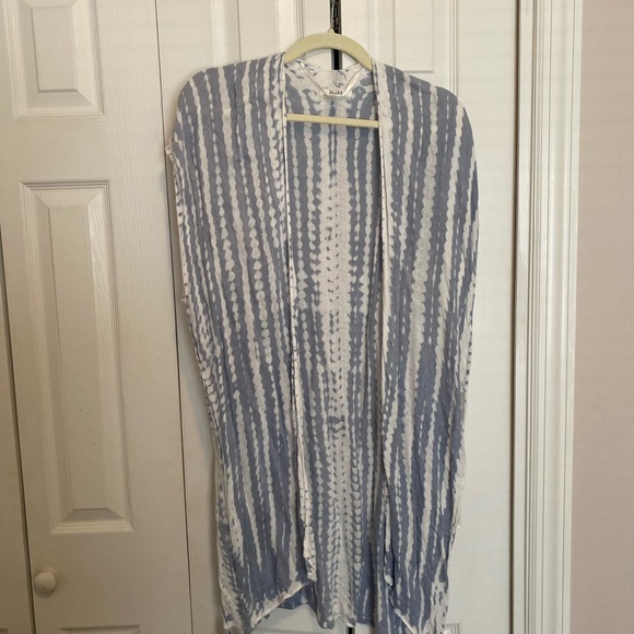 Kimono Ouvert Femme Max Studio - Taille 2X, Noir/ivoire, Crêpe Polyester